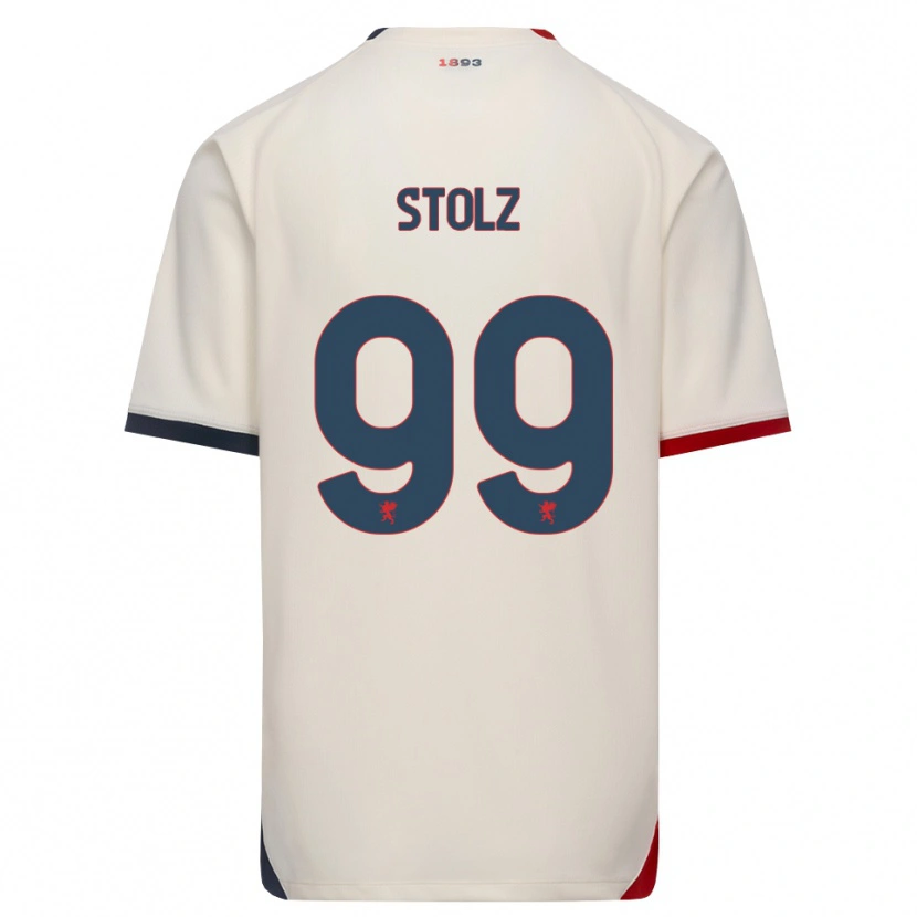 Danxen Homem Camisola Franz Stolz #99 Branco Off-Red Alternativa 2026/27 Camisa Brasil