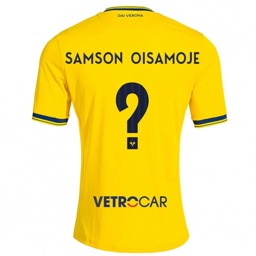 Danxen Homem Camisola Junior Samson Oisamoje #0 Amarelo Vermelho Alternativa 2026/27 Camisa Brasil