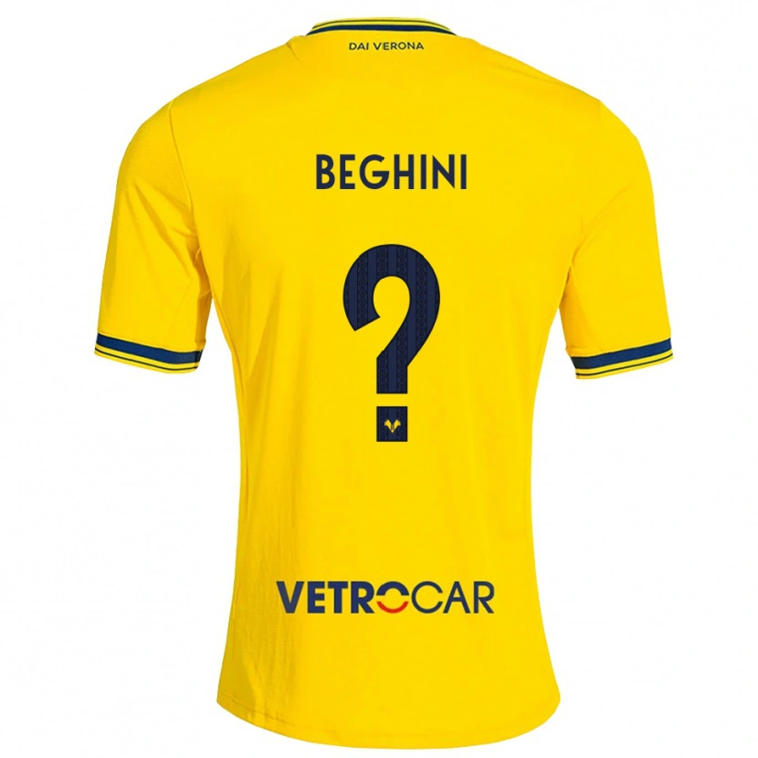 Danxen Homem Camisola Alessandro Beghini #0 Amarelo Vermelho Alternativa 2026/27 Camisa Brasil
