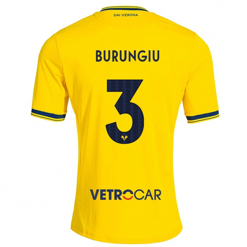 Danxen Homem Camisola Luca Burungiu #3 Amarelo Vermelho Alternativa 2026/27 Camisa Brasil