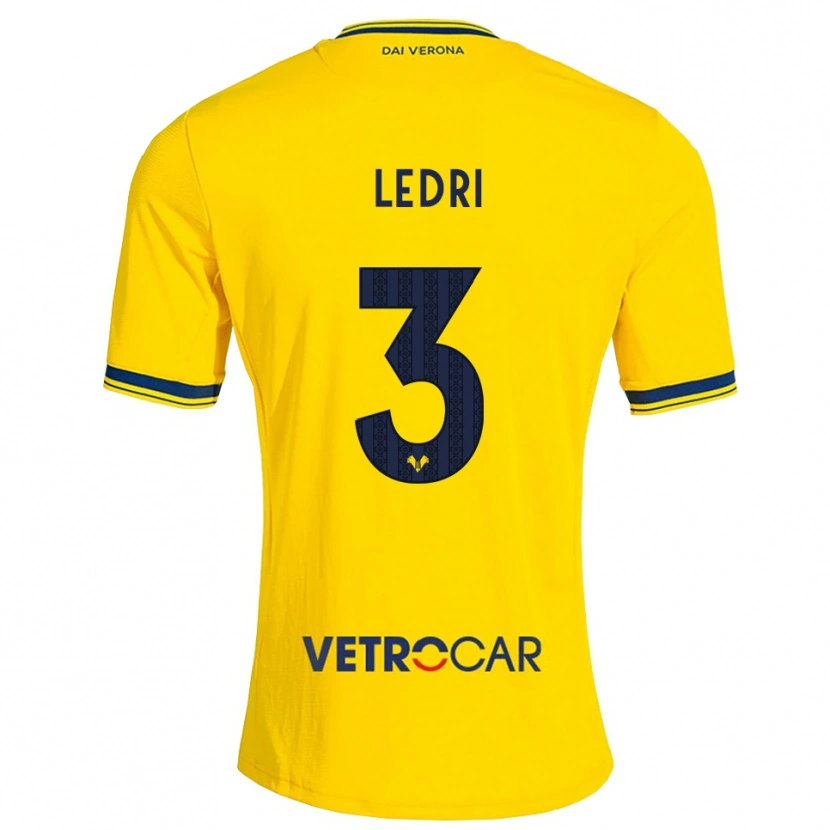 Danxen Homem Camisola Michela Ledri #3 Amarelo Vermelho Alternativa 2026/27 Camisa Brasil