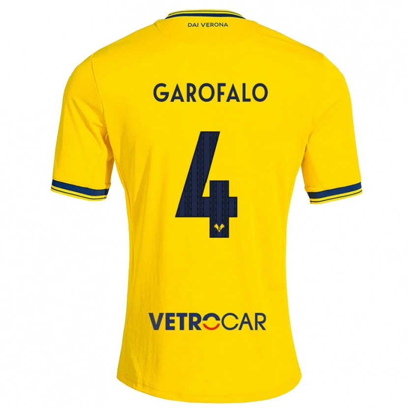 Danxen Homem Camisola Lorenzo Garofalo #4 Amarelo Vermelho Alternativa 2026/27 Camisa Brasil