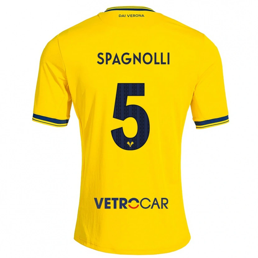 Danxen Homem Camisola Matteo Spagnolli #5 Amarelo Vermelho Alternativa 2026/27 Camisa Brasil