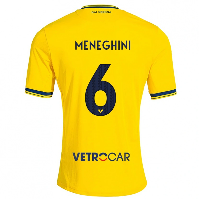 Danxen Homem Camisola Sofia Meneghini #6 Amarelo Vermelho Alternativa 2026/27 Camisa Brasil