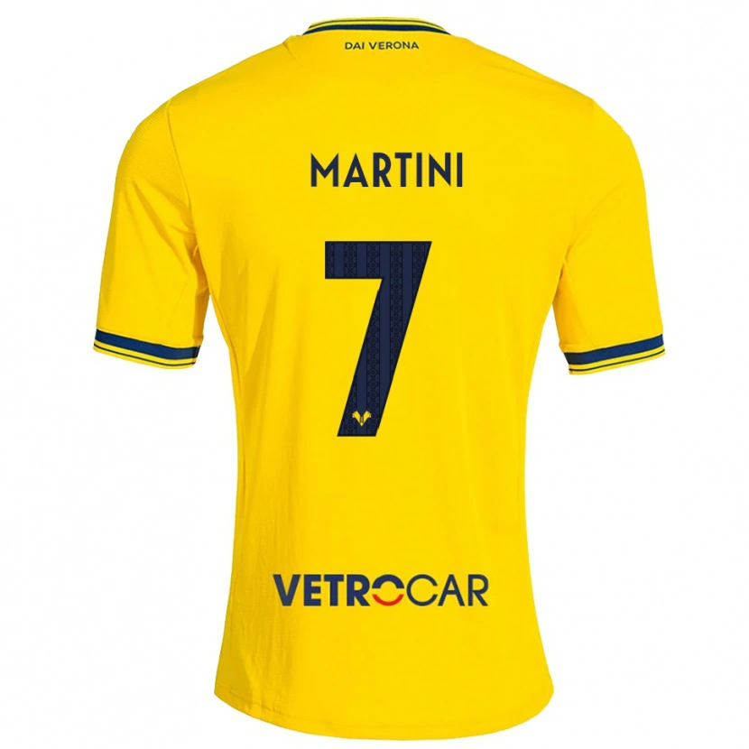 Danxen Homem Camisola Matteo Martini #7 Amarelo Vermelho Alternativa 2026/27 Camisa Brasil
