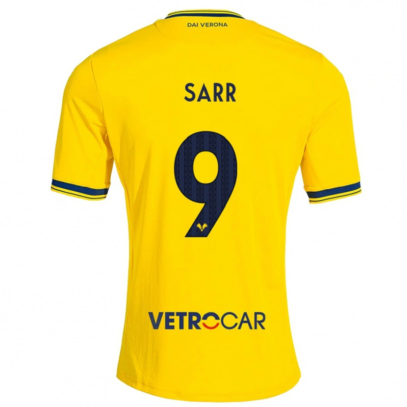 Danxen Homem Camisola Amin Sarr #9 Amarelo Vermelho Alternativa 2026/27 Camisa Brasil