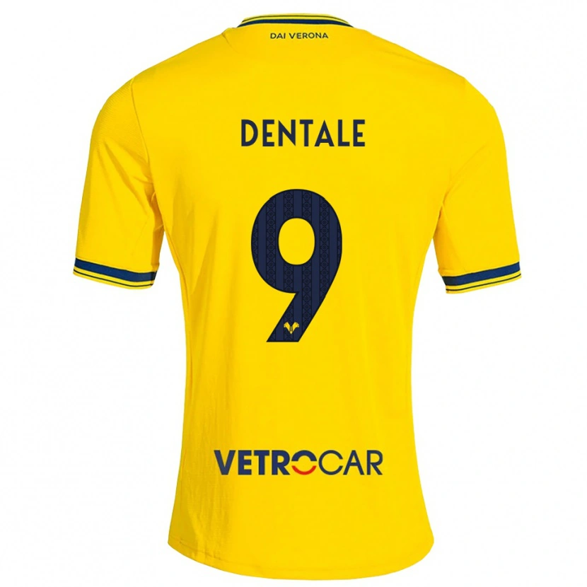 Danxen Homem Camisola Alessandro Dentale #9 Amarelo Vermelho Alternativa 2026/27 Camisa Brasil