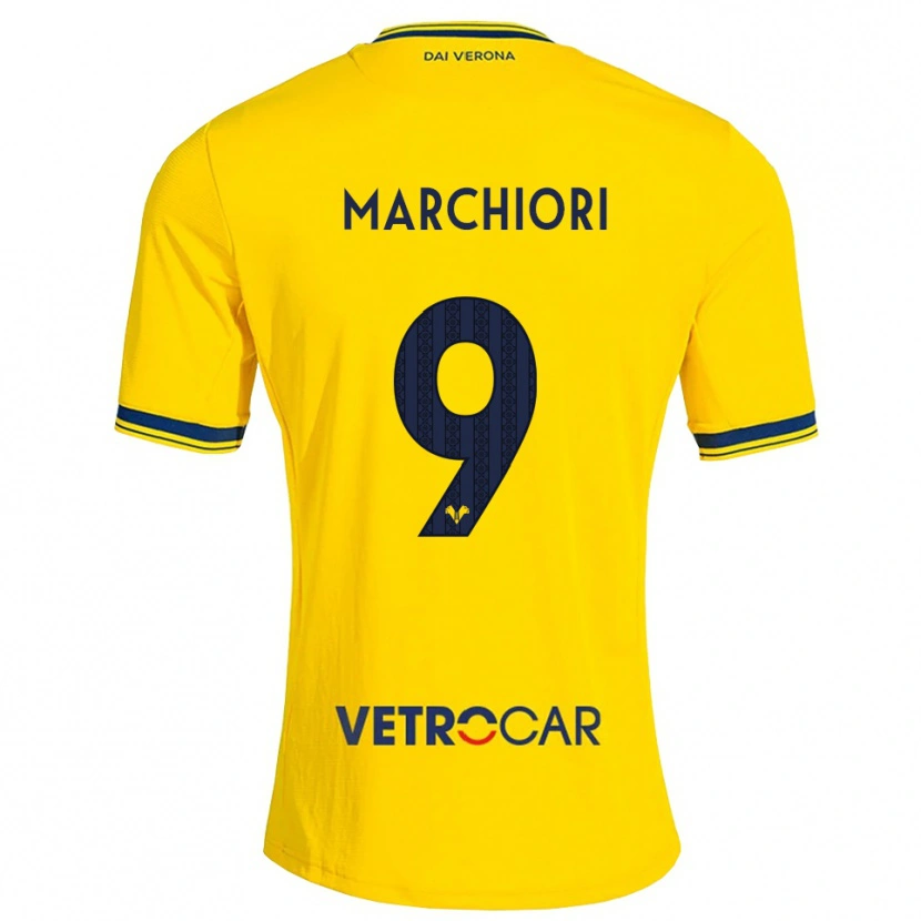 Danxen Homem Camisola Giorgia Marchiori #9 Amarelo Vermelho Alternativa 2026/27 Camisa Brasil