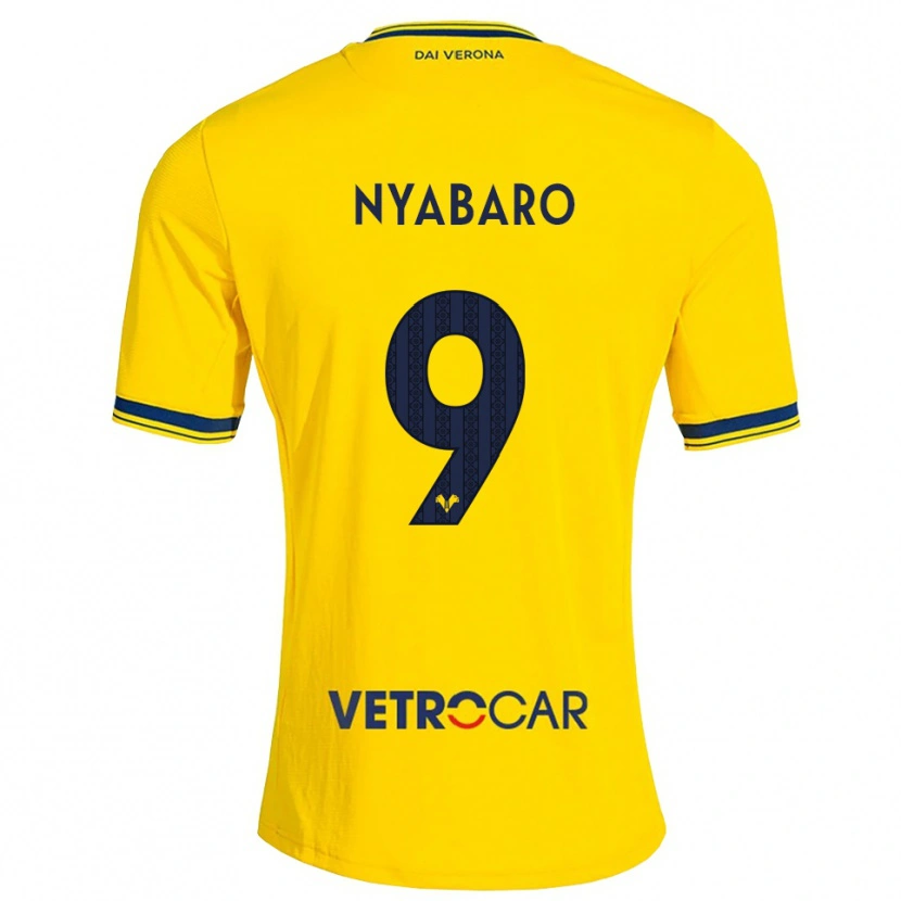 Danxen Homem Camisola Nicholas Nyabaro #9 Amarelo Vermelho Alternativa 2026/27 Camisa Brasil
