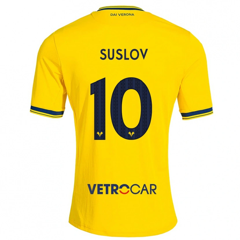 Danxen Homem Camisola Tomas Suslov #10 Amarelo Vermelho Alternativa 2026/27 Camisa Brasil