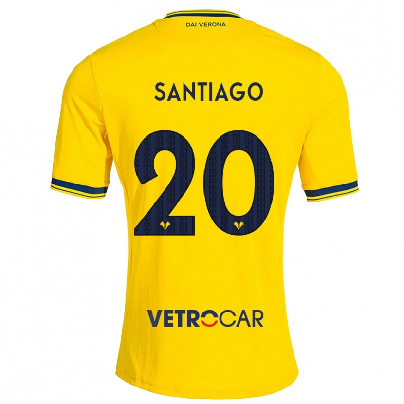 Danxen Homem Camisola Yellu Santiago #20 Amarelo Vermelho Alternativa 2026/27 Camisa Brasil