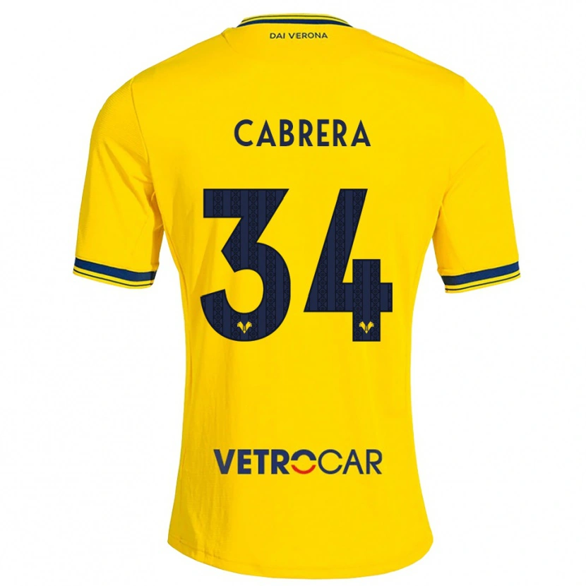 Danxen Homem Camisola Ilena Cabrera #34 Amarelo Vermelho Alternativa 2026/27 Camisa Brasil