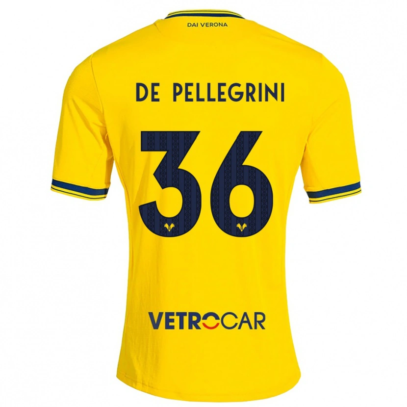 Danxen Homem Camisola Erika De Pellegrini #36 Amarelo Vermelho Alternativa 2026/27 Camisa Brasil