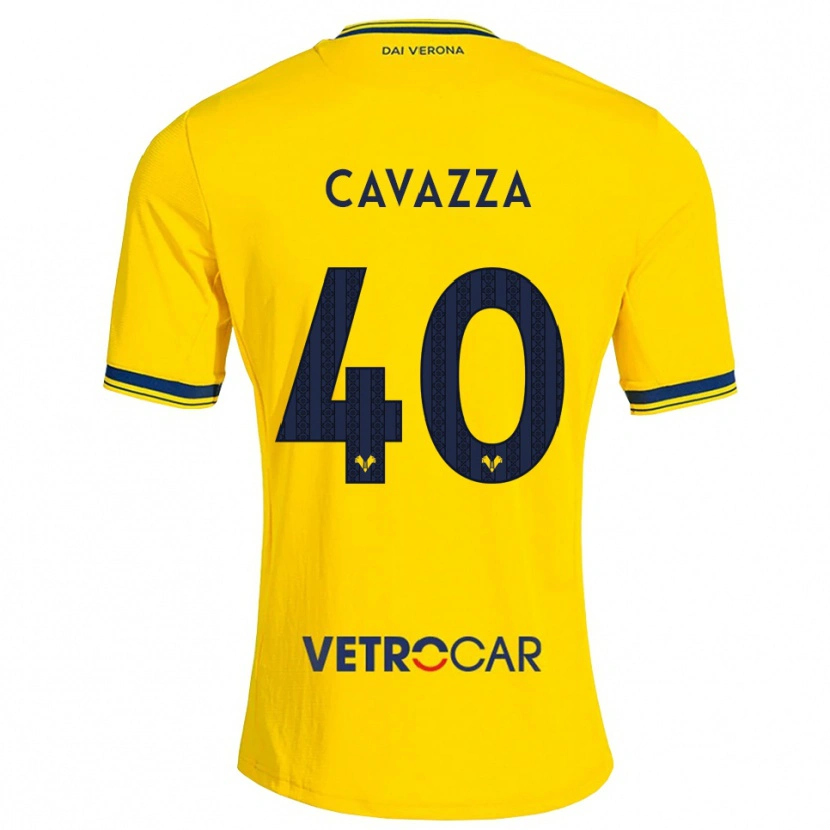 Danxen Homem Camisola Filippo Cavazza #40 Amarelo Vermelho Alternativa 2026/27 Camisa Brasil