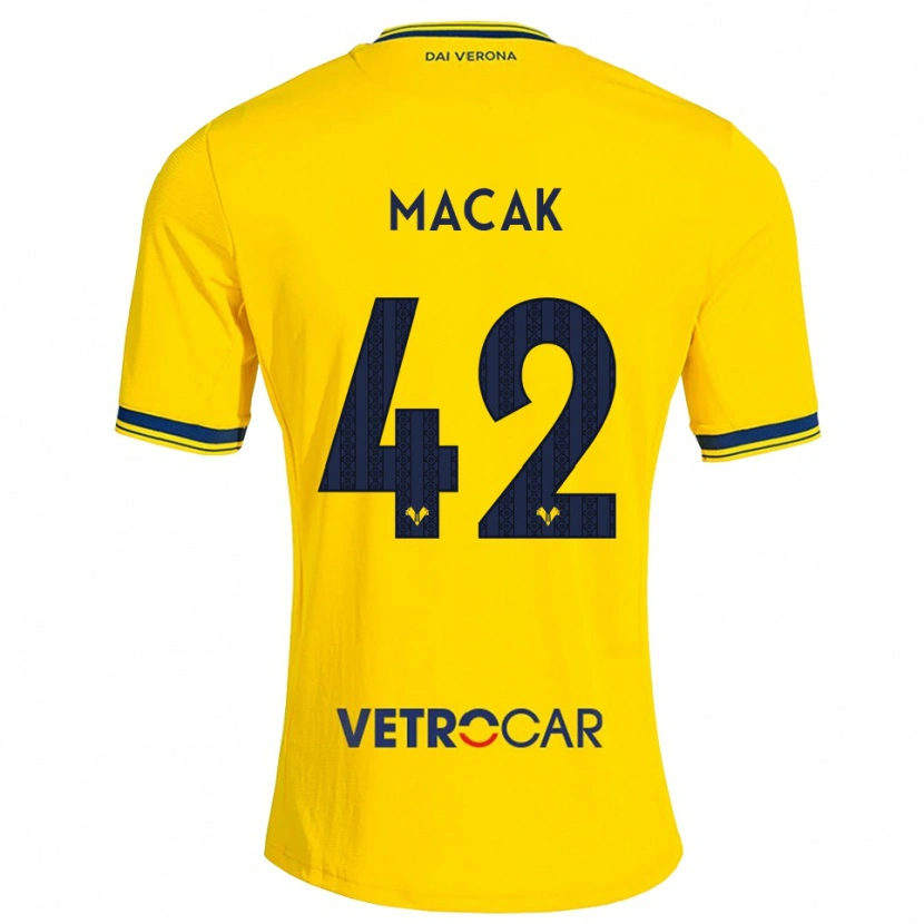 Danxen Homem Camisola Tian Macak #42 Amarelo Vermelho Alternativa 2026/27 Camisa Brasil
