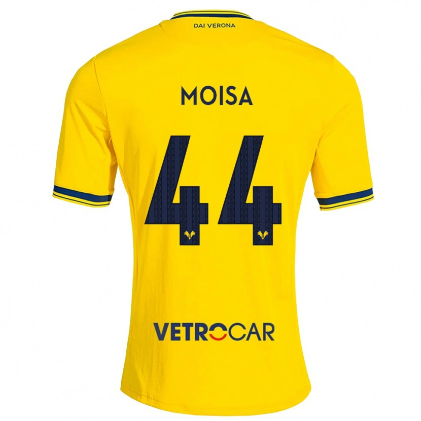 Danxen Homem Camisola Davide Moisa #44 Amarelo Vermelho Alternativa 2026/27 Camisa Brasil