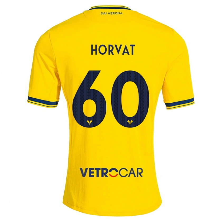Danxen Homem Camisola Mihaela Horvat #60 Amarelo Vermelho Alternativa 2026/27 Camisa Brasil