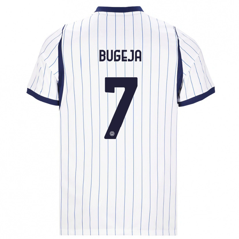 Danxen Homem Camisola Haley Bugeja #7 Branco Azul Marinho Alternativa 2026/27 Camisa Brasil
