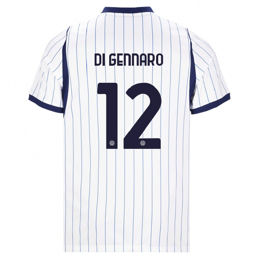 Danxen Homem Camisola Raffaele Di Gennaro #12 Branco Azul Marinho Alternativa 2026/27 Camisa Brasil
