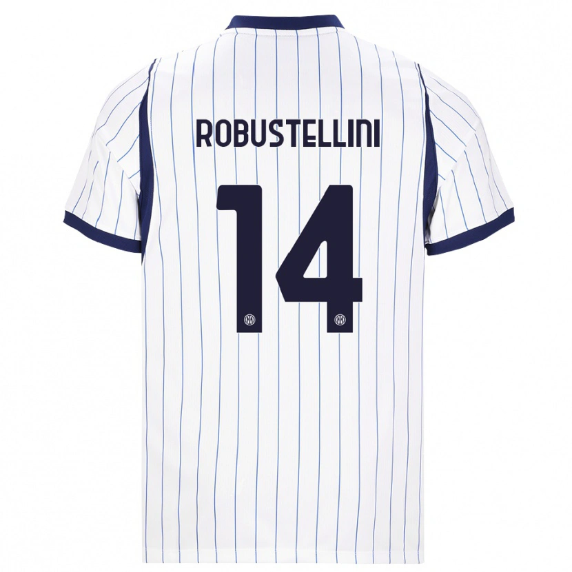 Danxen Homem Camisola Chiara Robustellini #14 Branco Azul Marinho Alternativa 2026/27 Camisa Brasil