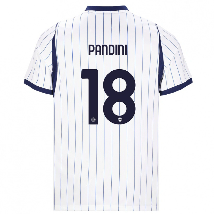 Danxen Homem Camisola Marta Pandini #18 Branco Azul Marinho Alternativa 2026/27 Camisa Brasil