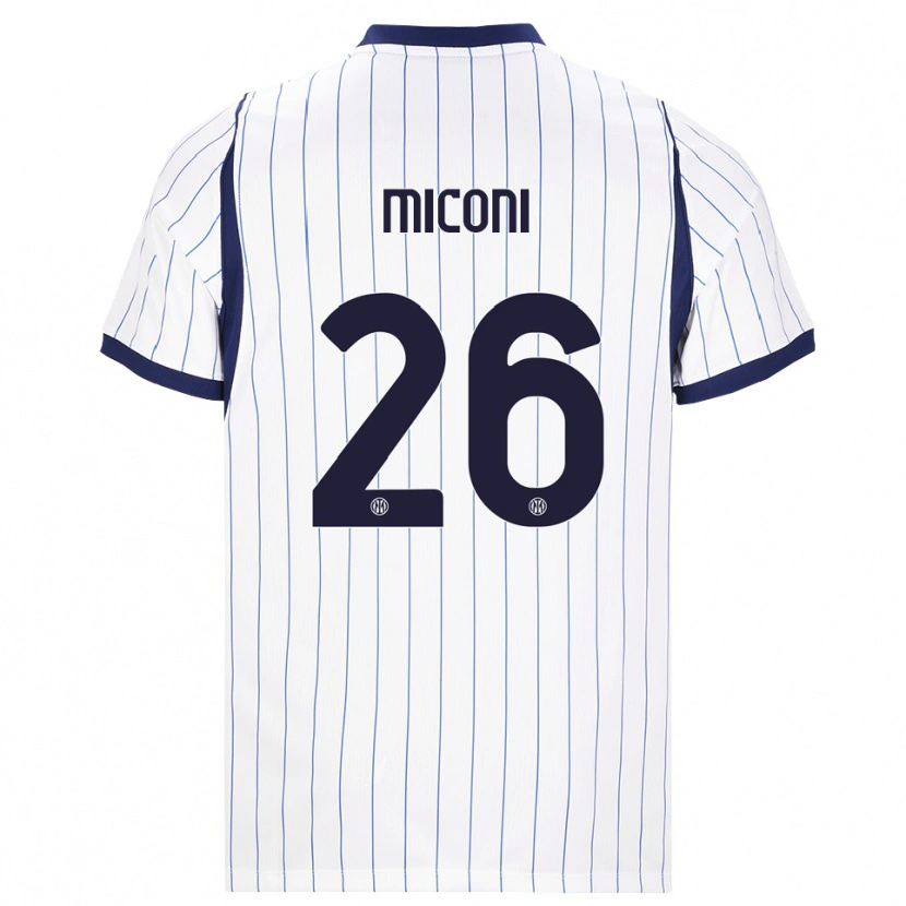 Danxen Homem Camisola Riccardo Miconi #26 Branco Azul Marinho Alternativa 2026/27 Camisa Brasil