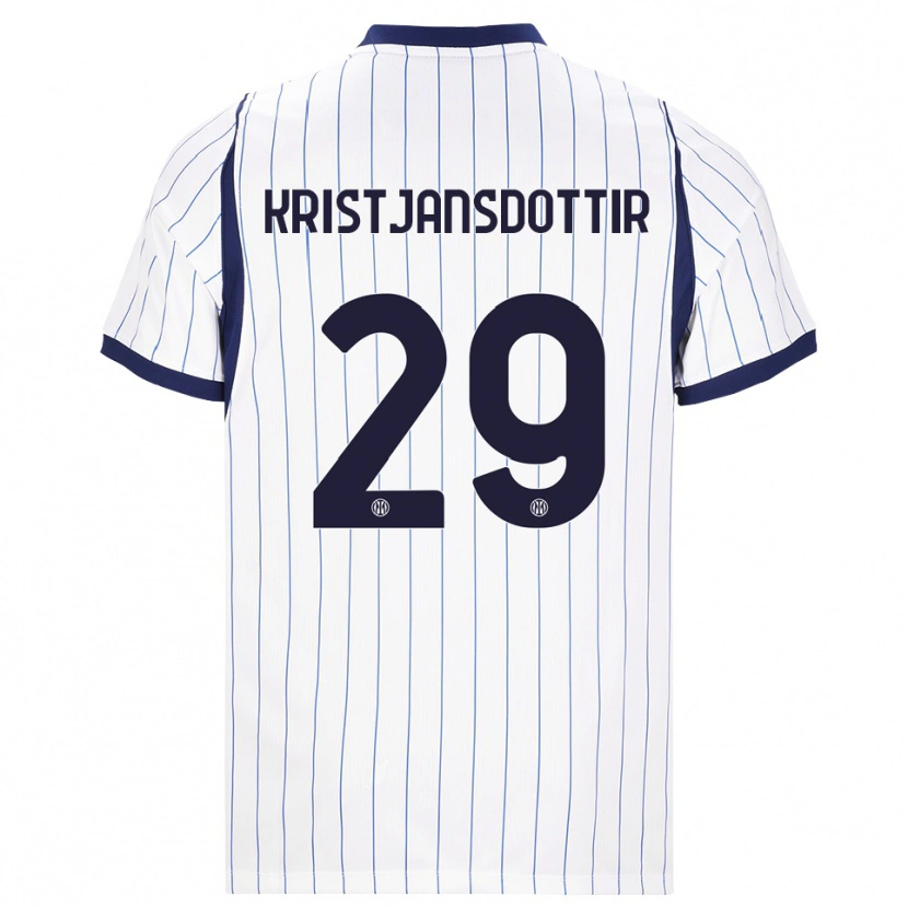 Danxen Homem Camisola Anna Bjork Kristjansdottir #29 Branco Azul Marinho Alternativa 2026/27 Camisa Brasil