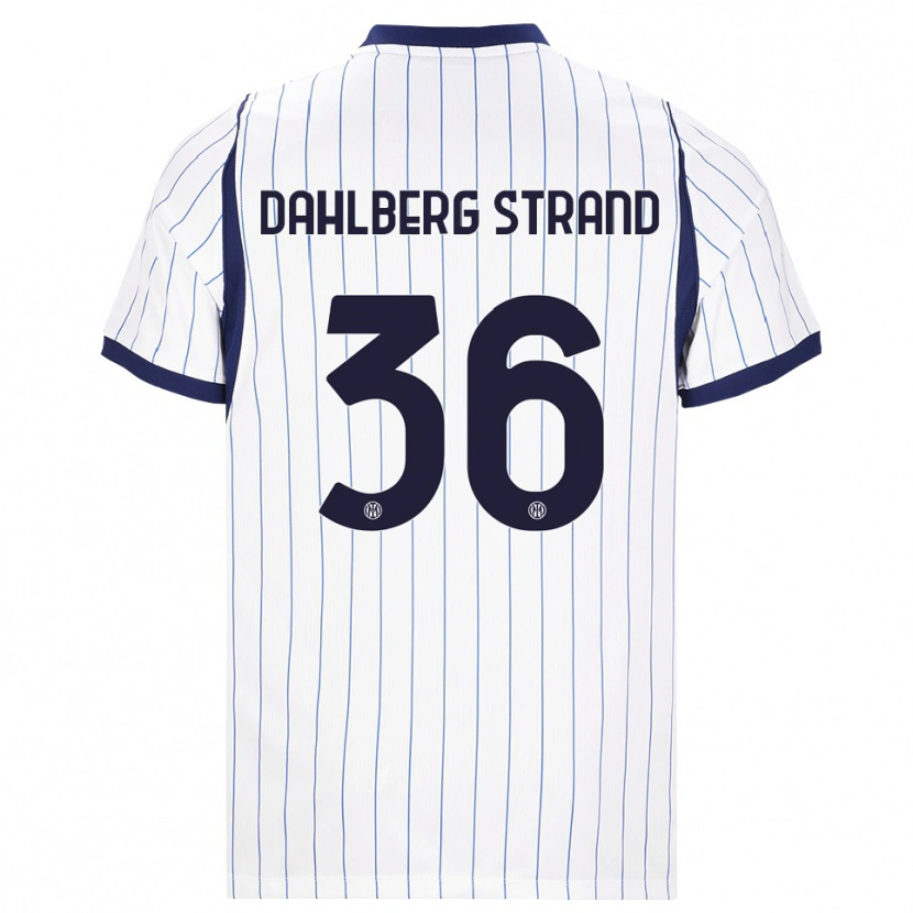 Danxen Homem Camisola Jonas Dahlberg Strand #36 Branco Azul Marinho Alternativa 2026/27 Camisa Brasil