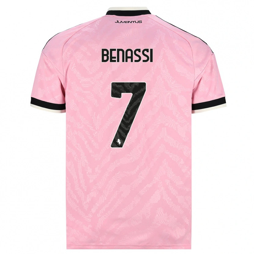 Danxen Homem Camisola Federico Benassi #7 Preto Rosa Alternativa 2026/27 Camisa Brasil