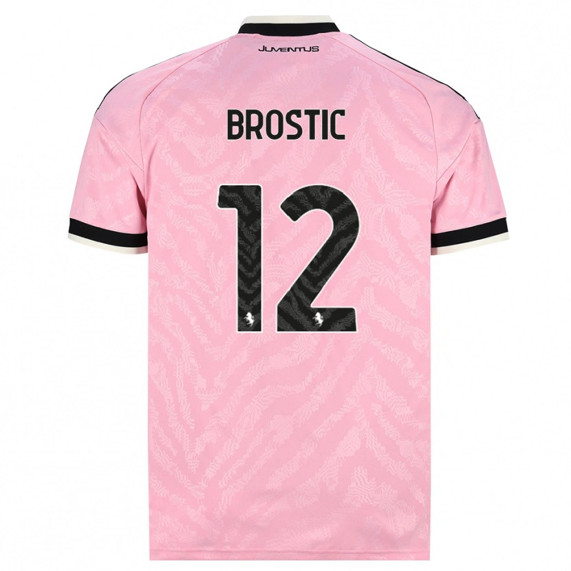 Danxen Homem Camisola Gabriel Broștic #12 Preto Rosa Alternativa 2026/27 Camisa Brasil