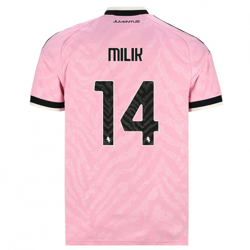 Danxen Homem Camisola Arkadiusz Milik #14 Preto Rosa Alternativa 2026/27 Camisa Brasil