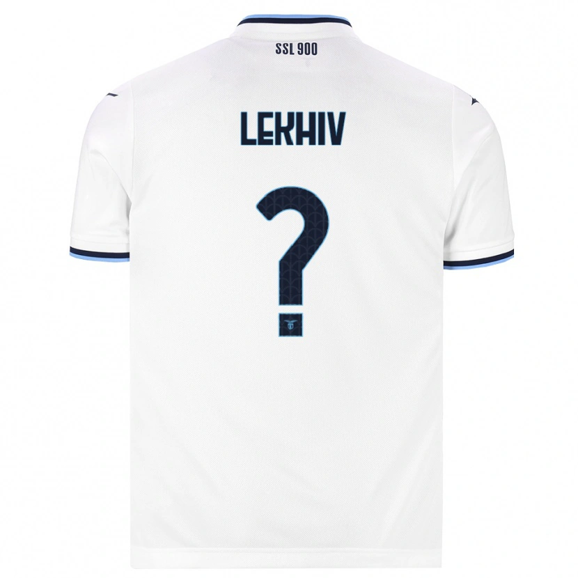 Danxen Homem Camisola Maksym Lekhiv #0 Branco Azul Marinho Alternativa 2026/27 Camisa Brasil
