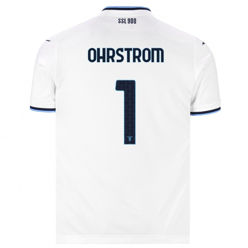 Danxen Homem Camisola Stephanie Ohrstrom #1 Branco Azul Marinho Alternativa 2026/27 Camisa Brasil