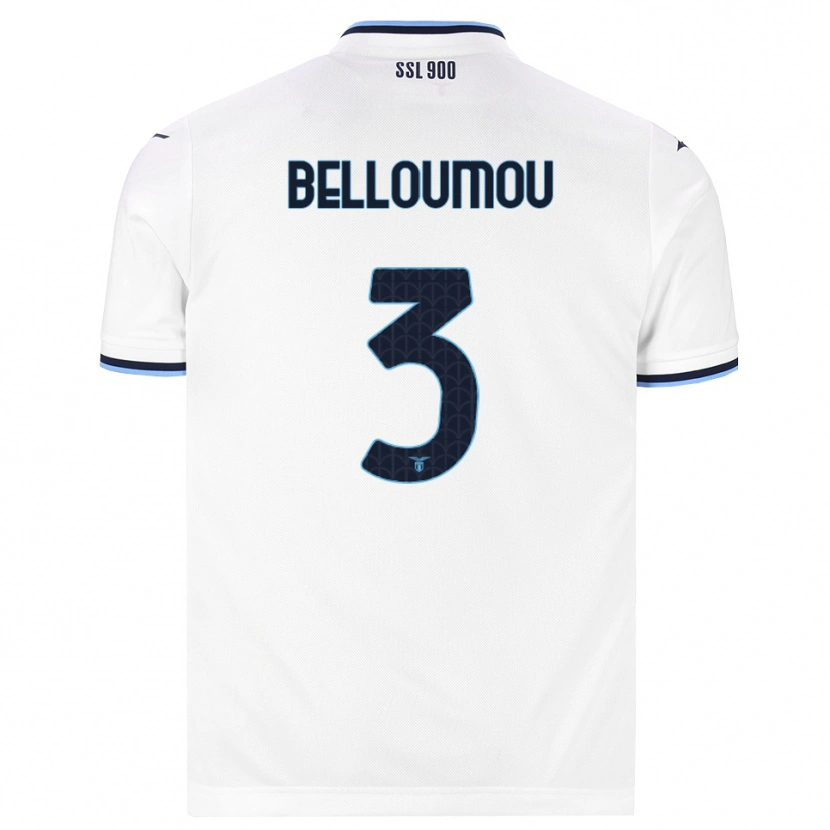 Danxen Homem Camisola Inès Belloumou #3 Branco Azul Marinho Alternativa 2026/27 Camisa Brasil