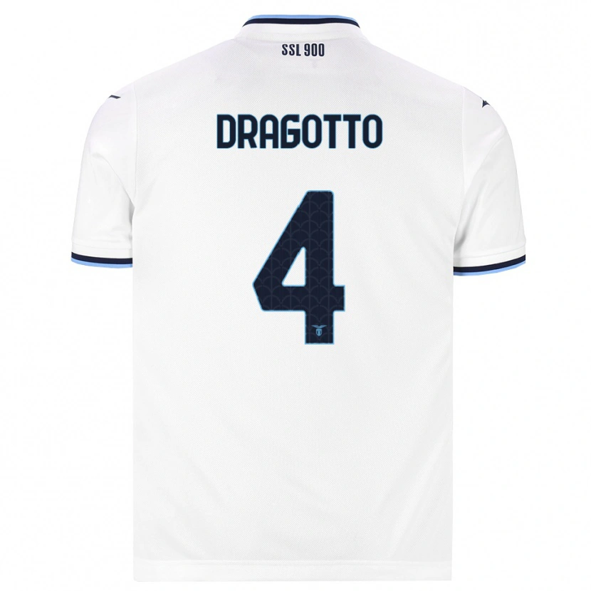 Danxen Homem Camisola Tommaso Dragotto #4 Branco Azul Marinho Alternativa 2026/27 Camisa Brasil