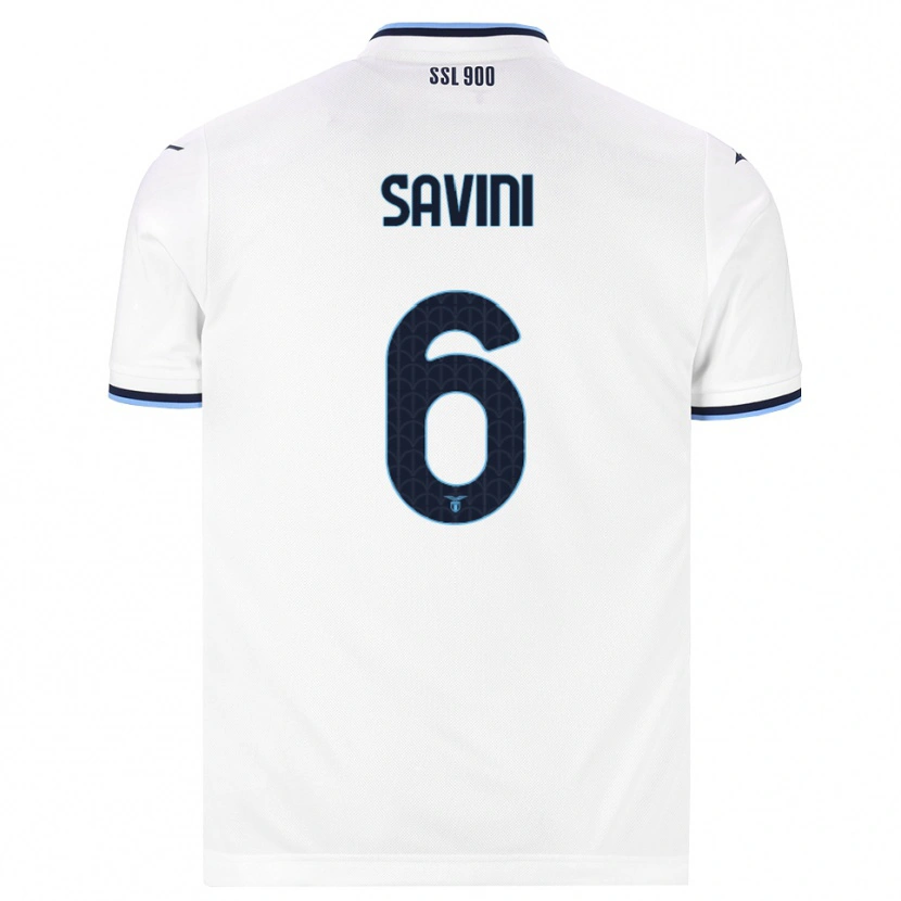 Danxen Homem Camisola Federica Savini #6 Branco Azul Marinho Alternativa 2026/27 Camisa Brasil