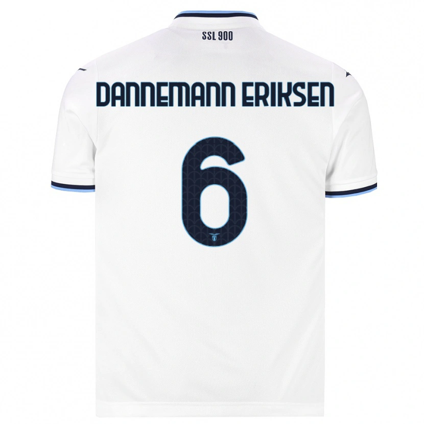 Danxen Homem Camisola Louise Dannemann Eriksen #6 Branco Azul Marinho Alternativa 2026/27 Camisa Brasil
