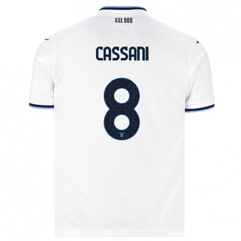 Danxen Homem Camisola Matteo Cassani #8 Branco Azul Marinho Alternativa 2026/27 Camisa Brasil