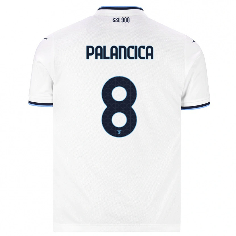 Danxen Homem Camisola Cristian Palancica #8 Branco Azul Marinho Alternativa 2026/27 Camisa Brasil