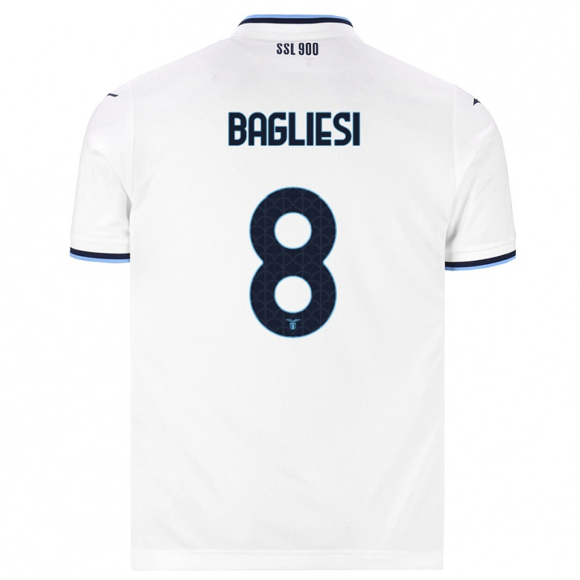 Danxen Homem Camisola Thomas Bagliesi #8 Branco Azul Marinho Alternativa 2026/27 Camisa Brasil