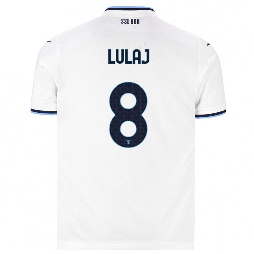 Danxen Homem Camisola Daniele Lulaj #8 Branco Azul Marinho Alternativa 2026/27 Camisa Brasil