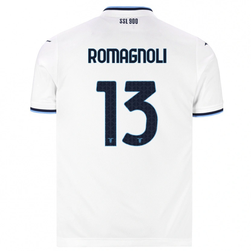 Danxen Homem Camisola Alessio Romagnoli #13 Branco Azul Marinho Alternativa 2026/27 Camisa Brasil