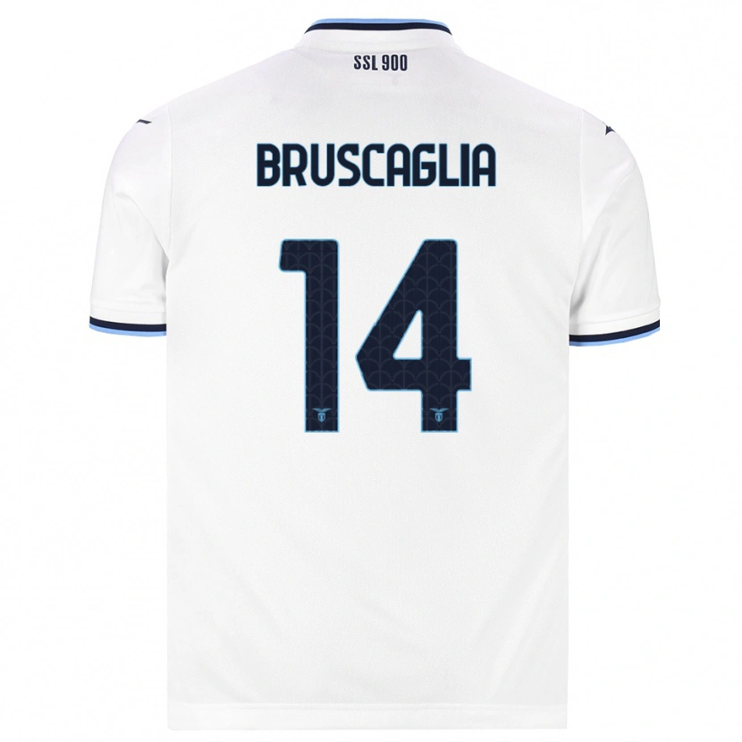 Danxen Homem Camisola Lukas Bruscaglia #14 Branco Azul Marinho Alternativa 2026/27 Camisa Brasil