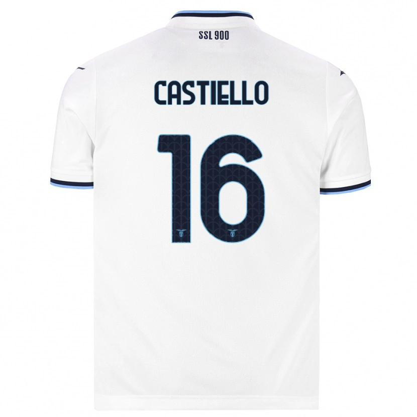 Danxen Homem Camisola Antonietta Castiello #16 Branco Azul Marinho Alternativa 2026/27 Camisa Brasil