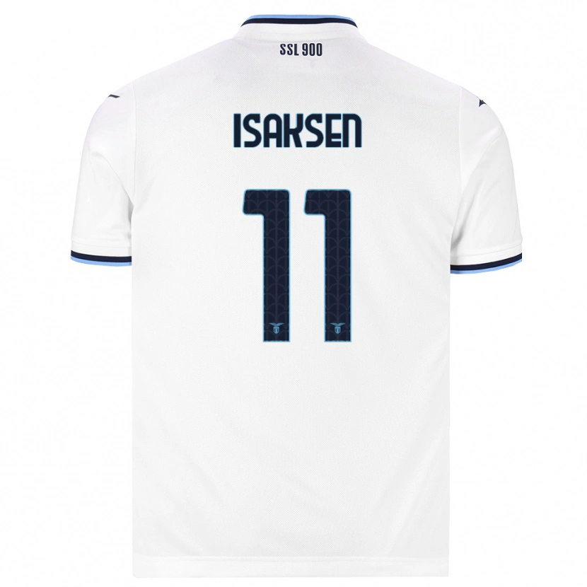 Danxen Homem Camisola Gustav Isaksen #11 Branco Azul Marinho Alternativa 2026/27 Camisa Brasil