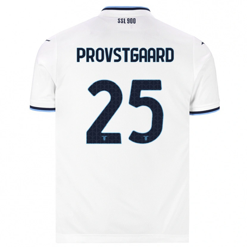 Danxen Homem Camisola Oliver Provstgaard #25 Branco Azul Marinho Alternativa 2026/27 Camisa Brasil