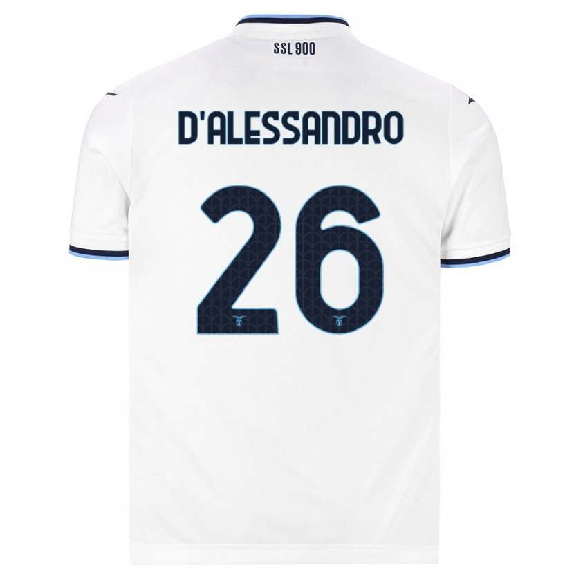 Danxen Homem Camisola Mattya D'alessandro #26 Branco Azul Marinho Alternativa 2026/27 Camisa Brasil