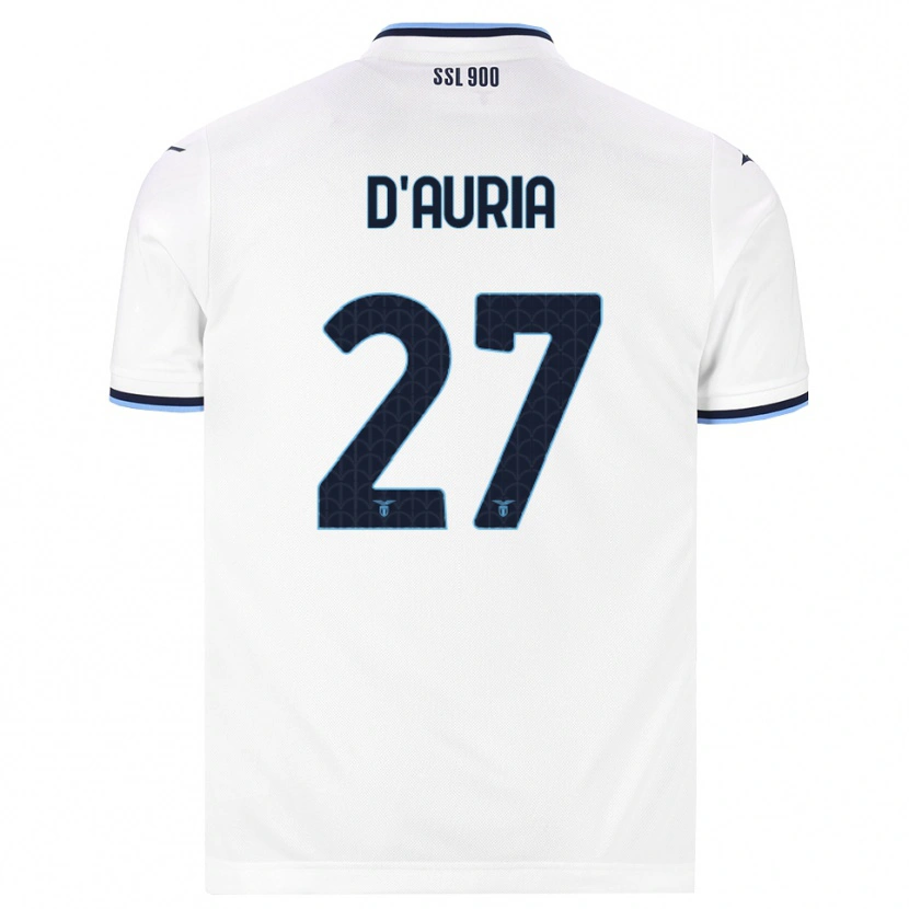 Danxen Homem Camisola Federica D'auria #27 Branco Azul Marinho Alternativa 2026/27 Camisa Brasil