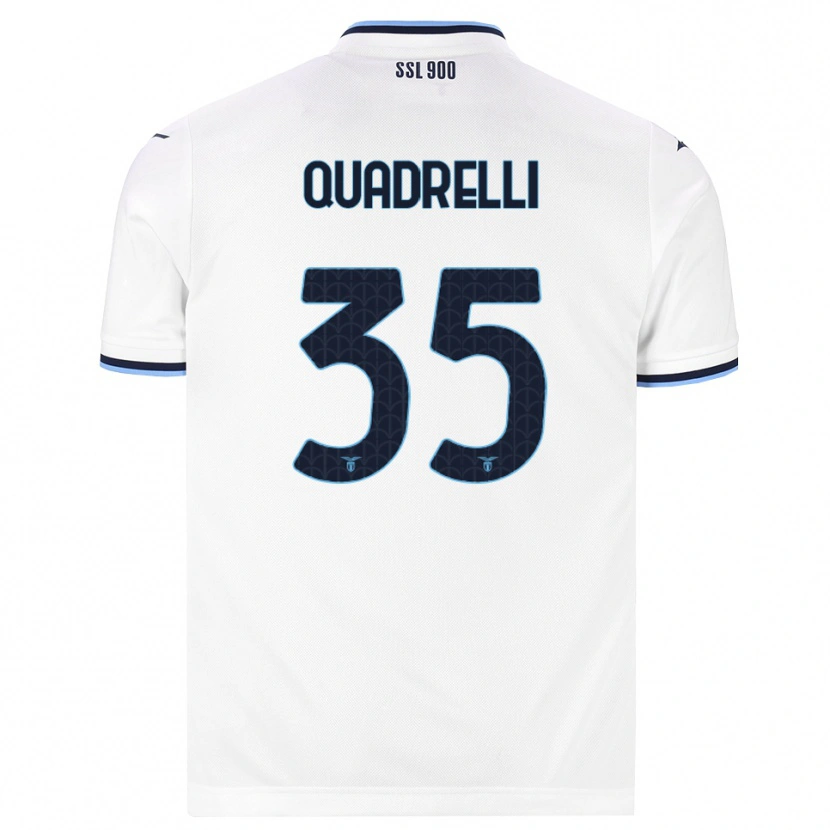 Danxen Homem Camisola Leonardo Quadrelli #35 Branco Azul Marinho Alternativa 2026/27 Camisa Brasil