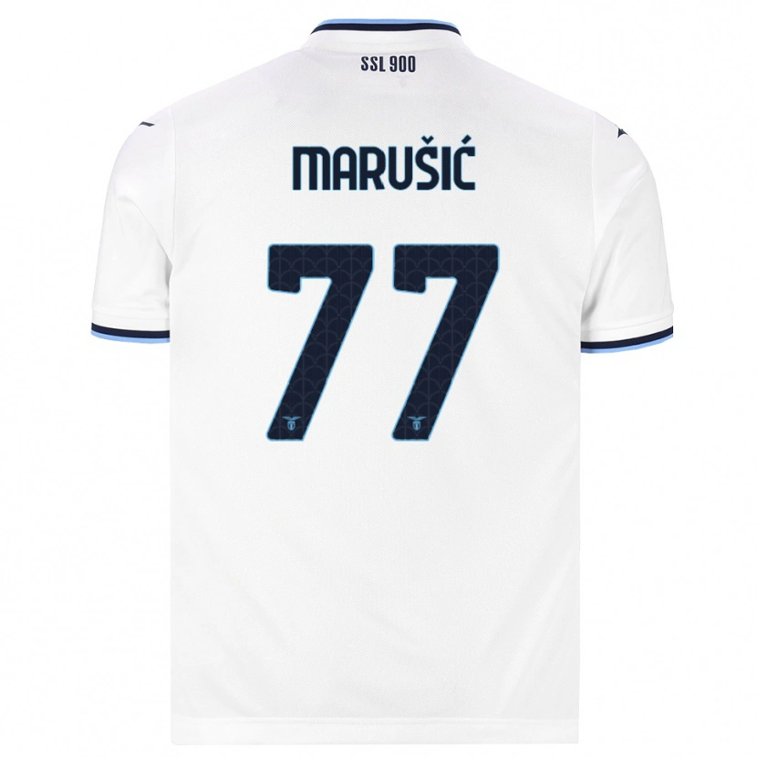 Danxen Homem Camisola Adam Marusic #77 Branco Azul Marinho Alternativa 2026/27 Camisa Brasil